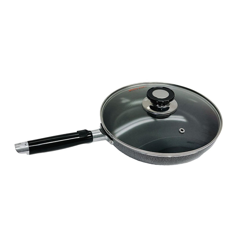 9" (24CM) Non-Stick Coating Frying Pan With Lid Cooking Pot Cookware Kitchen