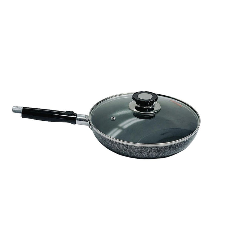 12" (30CM) Non-Stick Coating Frying Pan With Lid Cooking Pot Cookware Kitchen