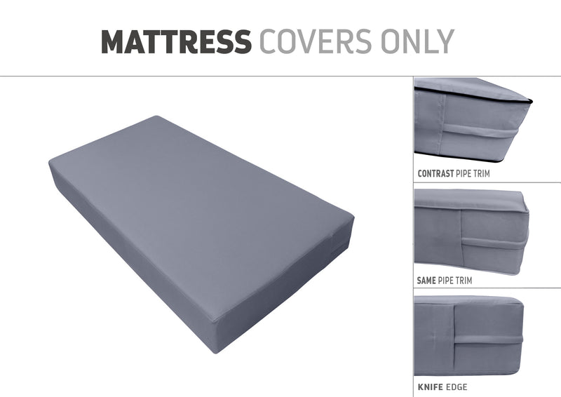 QUEEN SIZE 80" x 60" x 8" Outdoor Daybed Mattress Fitted Sheet |COVER ONLY|