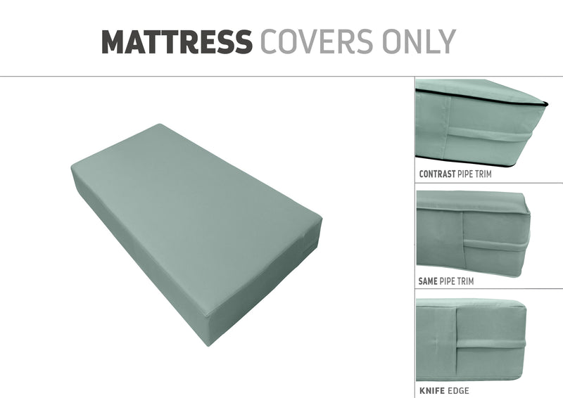 QUEEN SIZE 80" x 60" x 8" Outdoor Daybed Mattress Fitted Sheet |COVER ONLY|