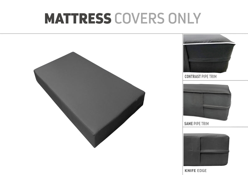 QUEEN SIZE 80" x 60" x 8" Outdoor Daybed Mattress Fitted Sheet |COVER ONLY|