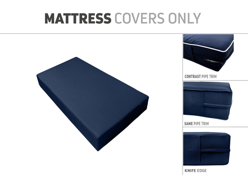 QUEEN SIZE 80" x 60" x 8" Outdoor Daybed Mattress Fitted Sheet |COVER ONLY|