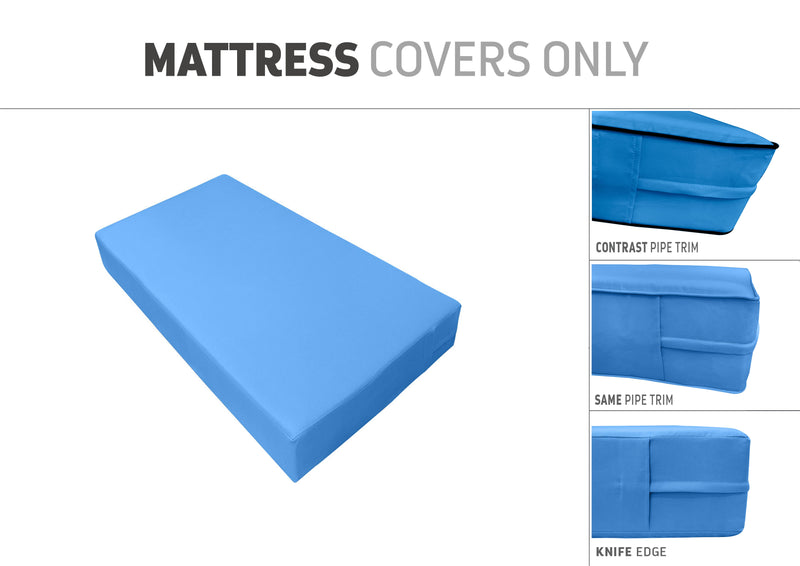 QUEEN SIZE 80" x 60" x 8" Outdoor Daybed Mattress Fitted Sheet |COVER ONLY|