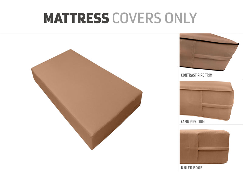 QUEEN SIZE 80" x 60" x 8" Outdoor Daybed Mattress Fitted Sheet |COVER ONLY|