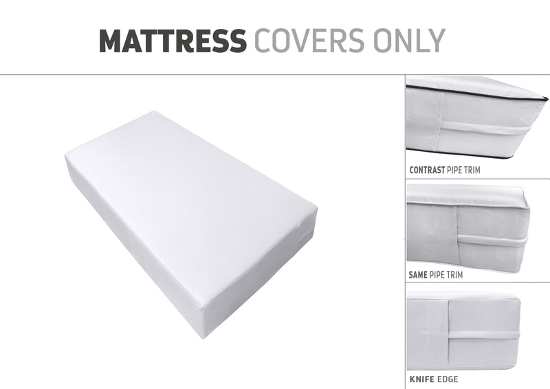 QUEEN SIZE 80" x 60" x 8" Outdoor Daybed Mattress Fitted Sheet |COVER ONLY|