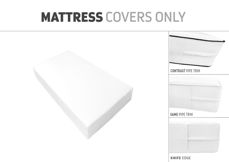 QUEEN SIZE 80" x 60" x 8" Outdoor Daybed Mattress Fitted Sheet |COVER ONLY|