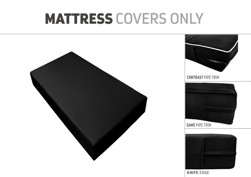 QUEEN SIZE 80" x 60" x 8" Outdoor Daybed Mattress Fitted Sheet |COVER ONLY|