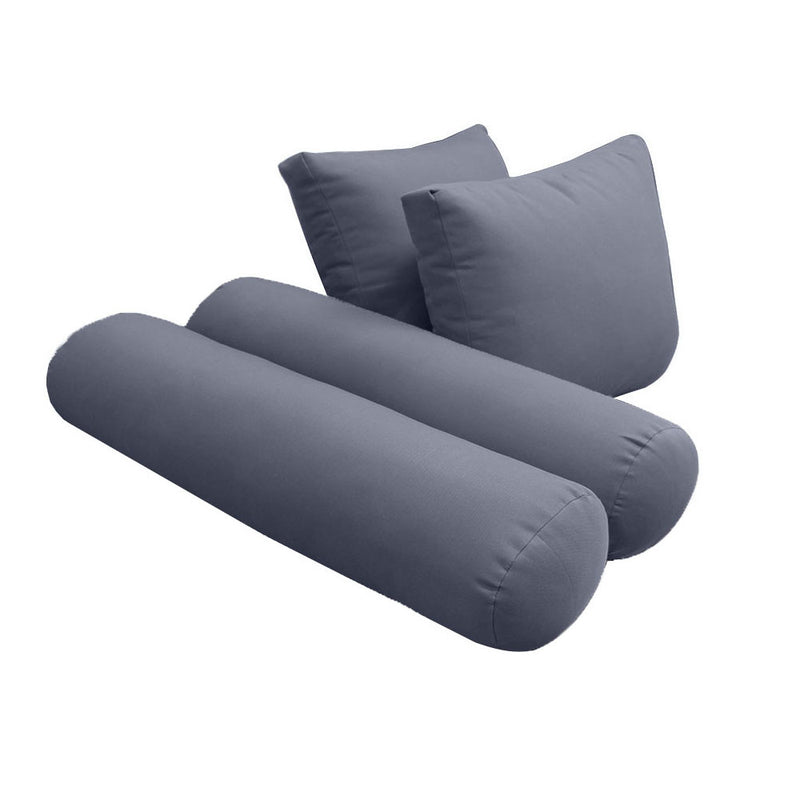 STYLE 2 QUEEN SIZE Outdoor Daybed Bolster Backrest Pillow Cushion |COVERS ONLY|