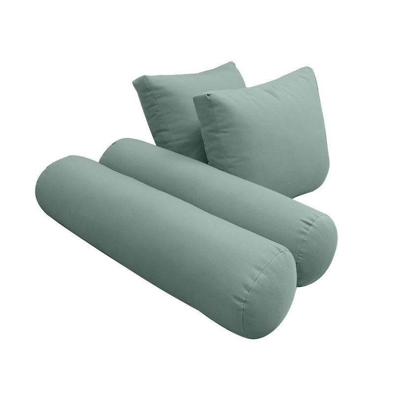 STYLE 1 QUEEN SIZE Outdoor Daybed Bolster Backrest Pillow Cushion |COVERS ONLY|