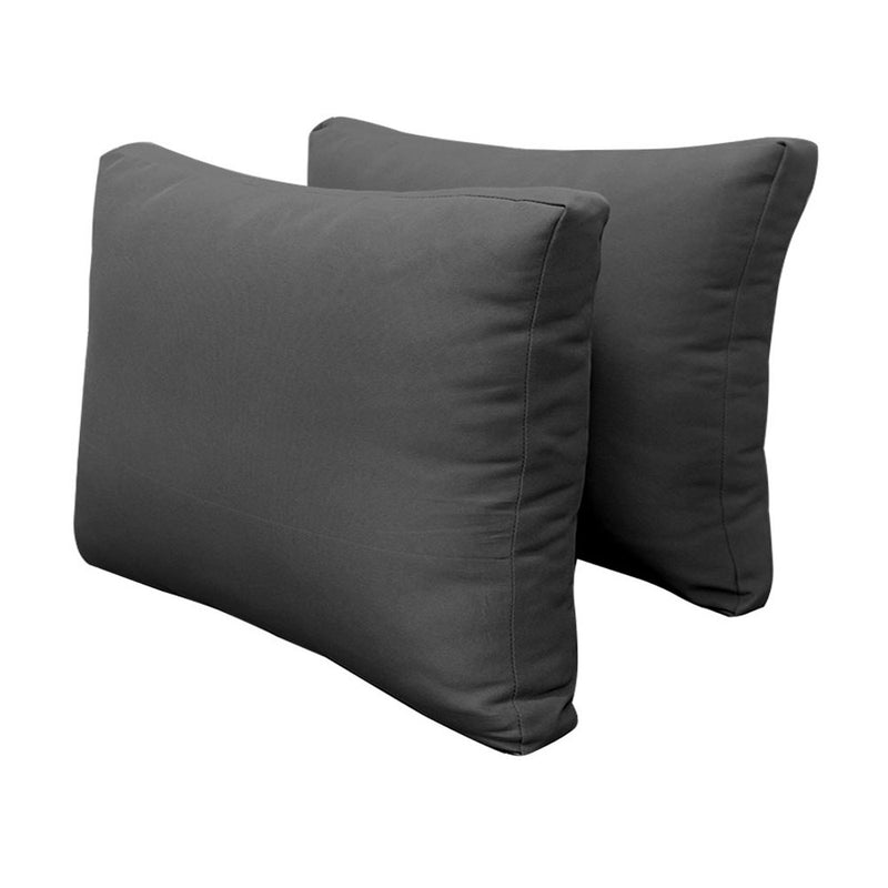 STYLE 2 QUEEN SIZE Outdoor Daybed Bolster Backrest Pillow Cushion |COVERS ONLY|