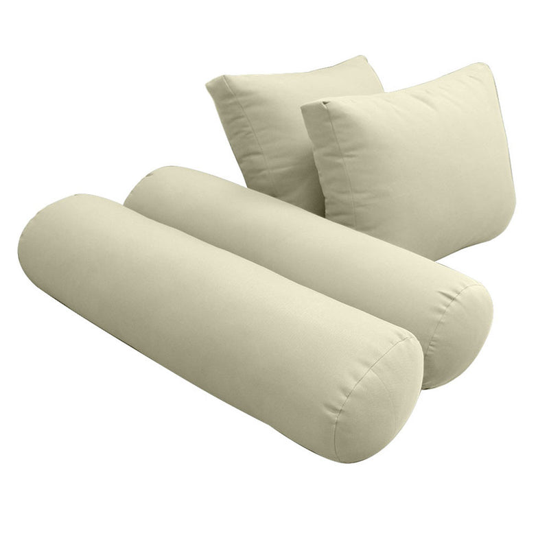 STYLE 1 QUEEN SIZE Outdoor Daybed Bolster Backrest Pillow Cushion |COVERS ONLY|