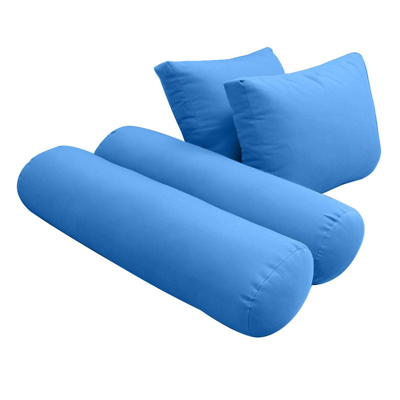 STYLE 1 QUEEN SIZE Outdoor Daybed Bolster Backrest Pillow Cushion |COVERS ONLY|