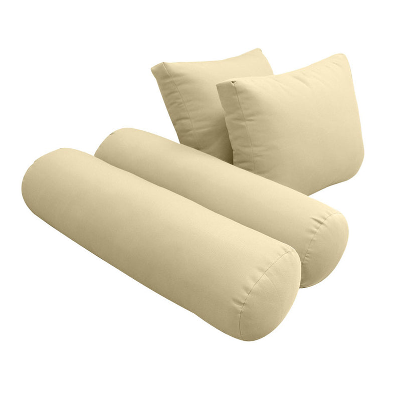 STYLE 1 QUEEN SIZE Outdoor Daybed Bolster Backrest Pillow Cushion |COVERS ONLY|