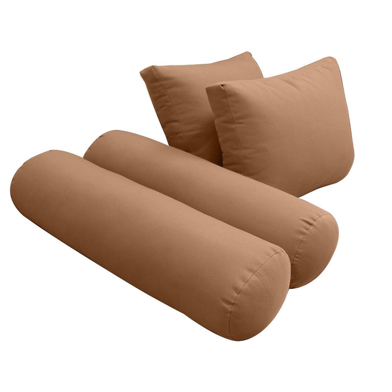 STYLE 1 QUEEN SIZE Outdoor Daybed Bolster Backrest Pillow Cushion |COVERS ONLY|