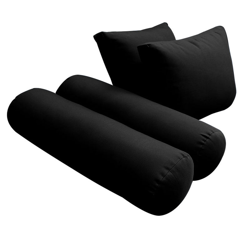 STYLE 1 QUEEN SIZE Outdoor Daybed Bolster Backrest Pillow Cushion |COVERS ONLY|