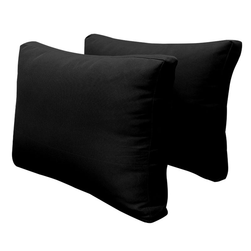 STYLE 1 QUEEN SIZE Outdoor Daybed Bolster Backrest Pillow Cushion |COVERS ONLY|