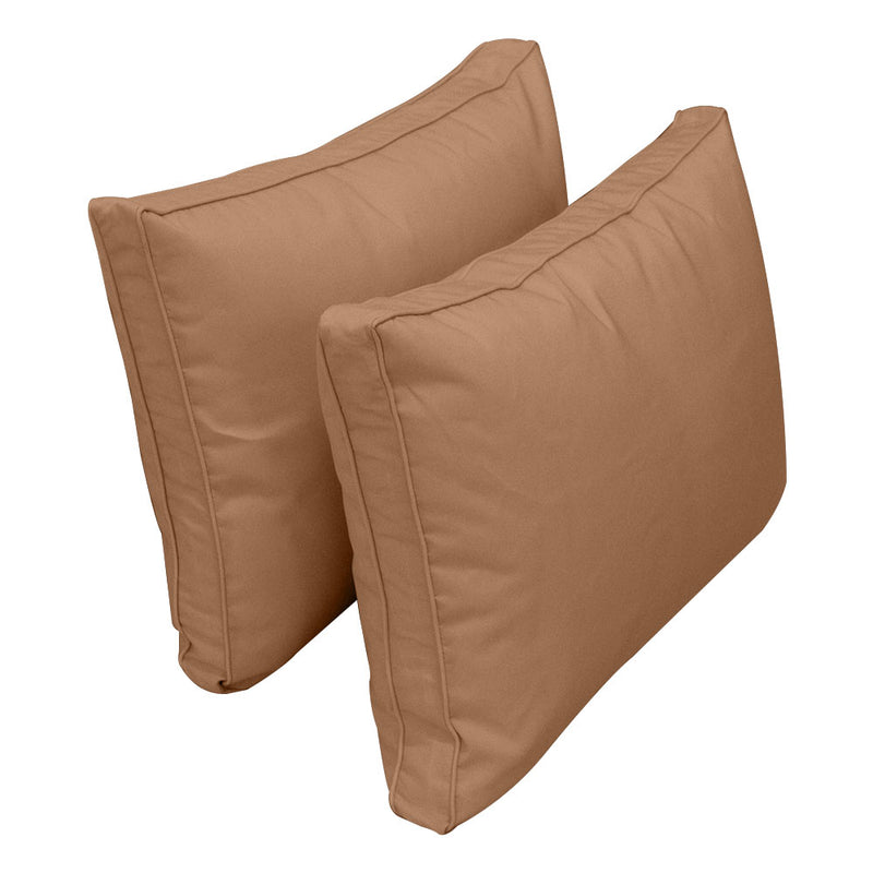 STYLE 1 QUEEN SIZE Outdoor Daybed Bolster Backrest Pillow Cushion |COVERS ONLY|