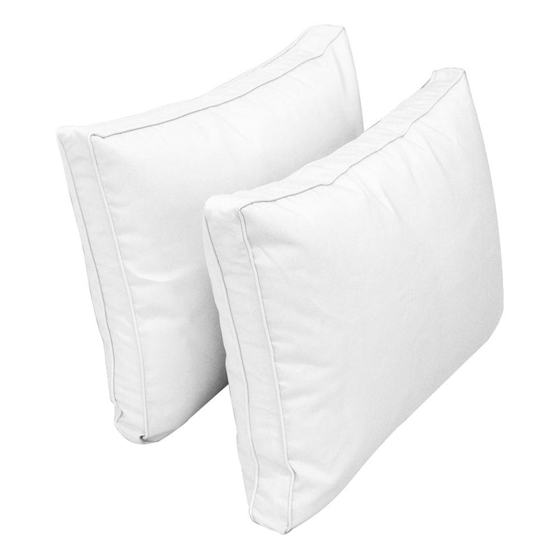 STYLE 1 QUEEN SIZE Outdoor Daybed Bolster Backrest Pillow Cushion |COVERS ONLY|