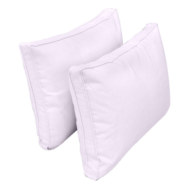 STYLE 1 QUEEN SIZE Outdoor Daybed Bolster Backrest Pillow Cushion |COVERS ONLY|