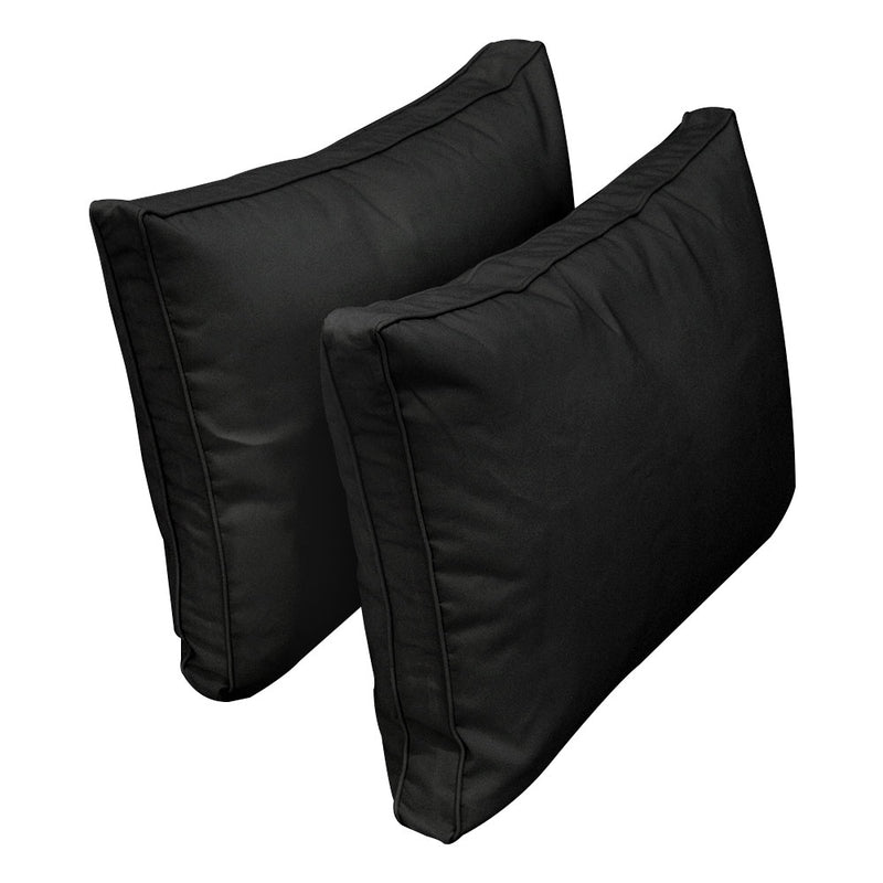 STYLE 1 QUEEN SIZE Outdoor Daybed Bolster Backrest Pillow Cushion |COVERS ONLY|