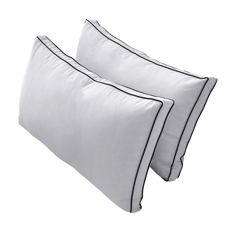 STYLE 2 QUEEN SIZE Outdoor Daybed Bolster Backrest Pillow Cushion |COVERS ONLY|