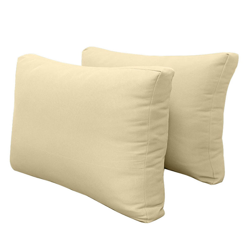 STYLE 2 QUEEN SIZE Outdoor Daybed Bolster Backrest Pillow Cushion |COVERS ONLY|