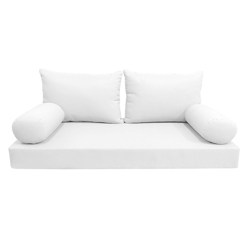 STYLE 2 QUEEN SIZE Outdoor Daybed Mattress Bolster Backrest Cushion |COVERS ONLY|