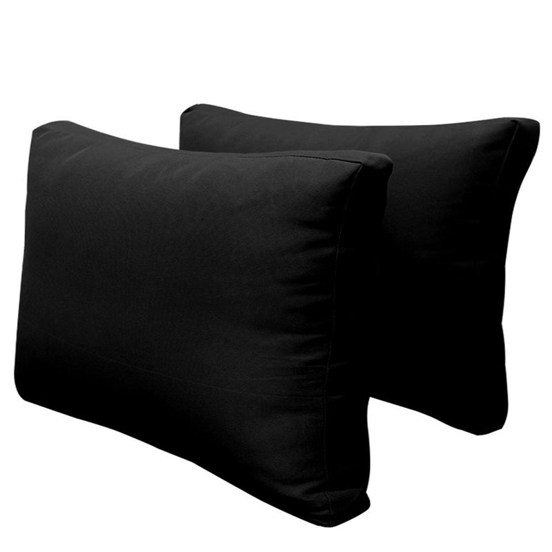 STYLE 2 QUEEN SIZE Outdoor Daybed Bolster Backrest Pillow Cushion |COVERS ONLY|