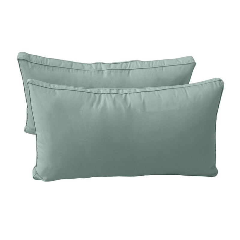 STYLE 2 QUEEN SIZE Outdoor Daybed Bolster Backrest Pillow Cushion |COVERS ONLY|