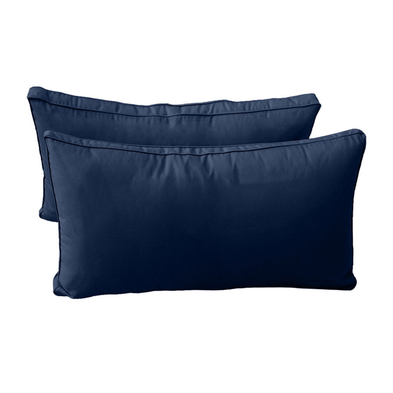 STYLE 2 QUEEN SIZE Outdoor Daybed Bolster Backrest Pillow Cushion |COVERS ONLY|