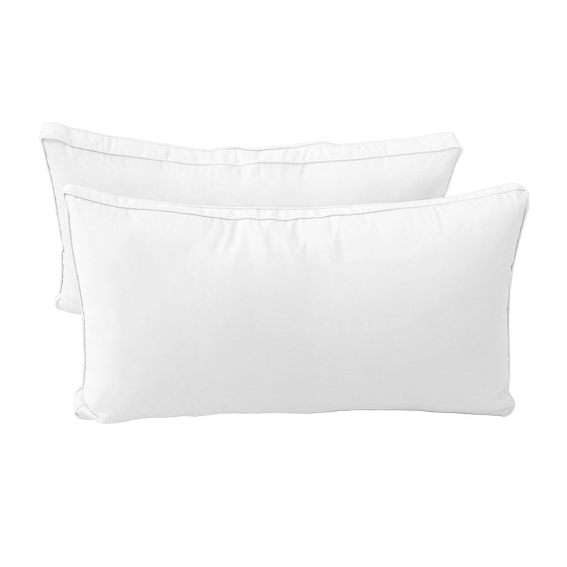 STYLE 2 QUEEN SIZE Outdoor Daybed Bolster Backrest Pillow Cushion |COVERS ONLY|