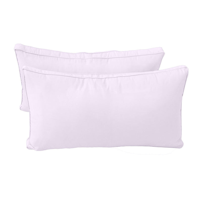 STYLE 2 QUEEN SIZE Outdoor Daybed Bolster Backrest Pillow Cushion |COVERS ONLY|