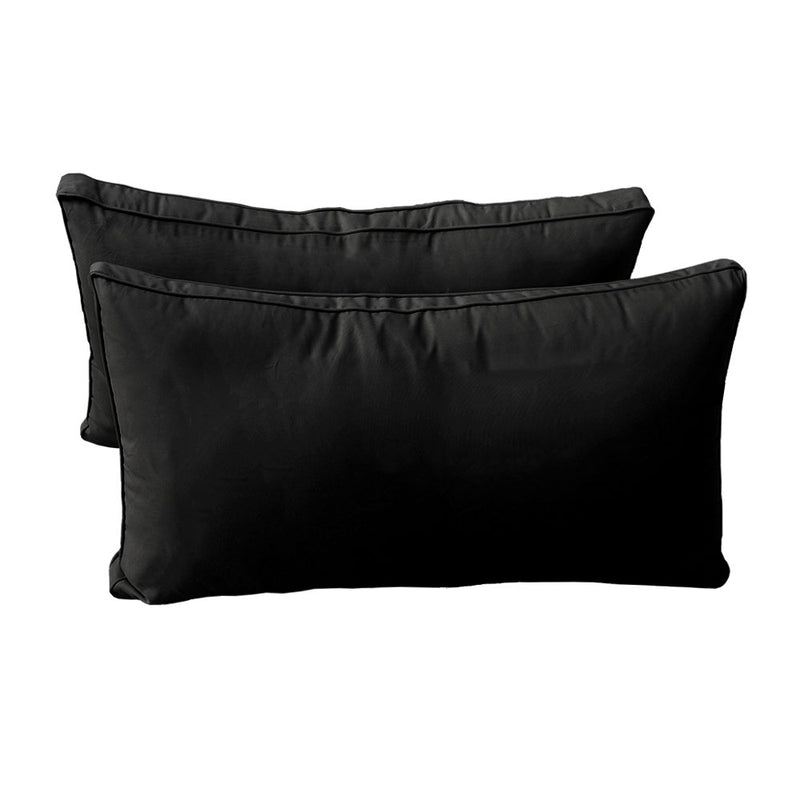 STYLE 2 QUEEN SIZE Outdoor Daybed Bolster Backrest Pillow Cushion |COVERS ONLY|