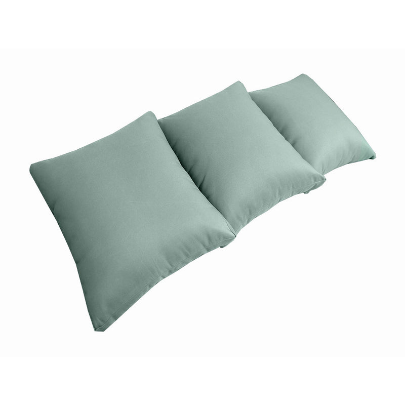 STYLE 3 QUEEN SIZE Outdoor Daybed Bolster Backrest Pillow Cushion |COVERS ONLY|