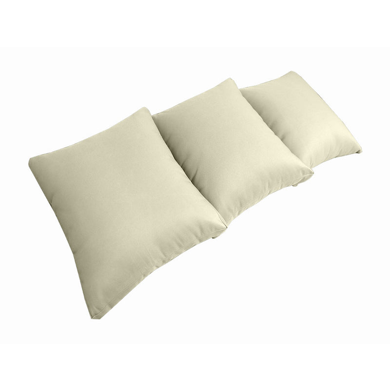 STYLE 3 QUEEN SIZE Outdoor Daybed Bolster Backrest Pillow Cushion |COVERS ONLY|