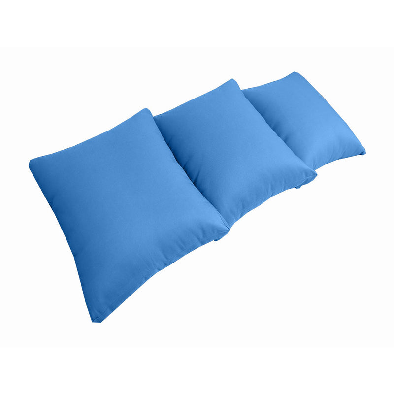 STYLE 3 QUEEN SIZE Outdoor Daybed Bolster Backrest Pillow Cushion |COVERS ONLY|