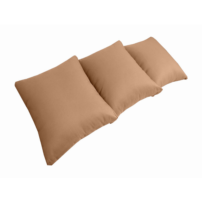 STYLE 3 QUEEN SIZE Outdoor Daybed Bolster Backrest Pillow Cushion |COVERS ONLY|