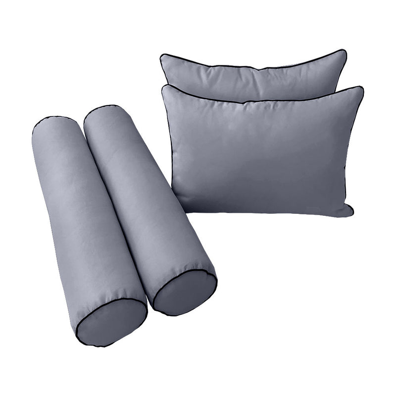 STYLE 4 - QUEEN SIZE Daybed Mattress Cushion Pillow Covers Inserts COMPLETE SET