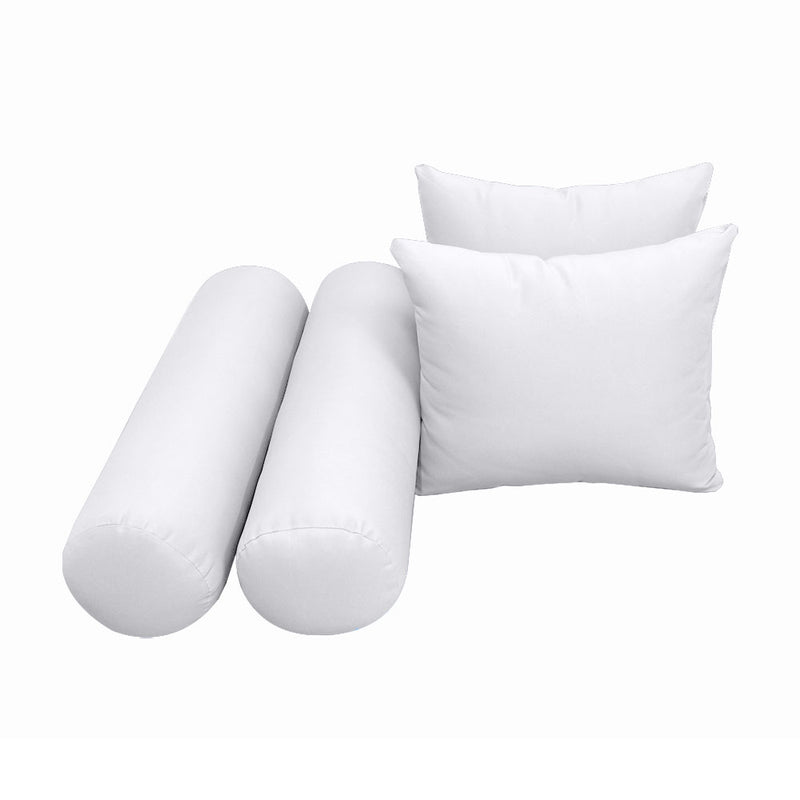 STYLE 4 QUEEN SIZE Outdoor Daybed Bolster Backrest Pillow Cushion |COVERS ONLY|