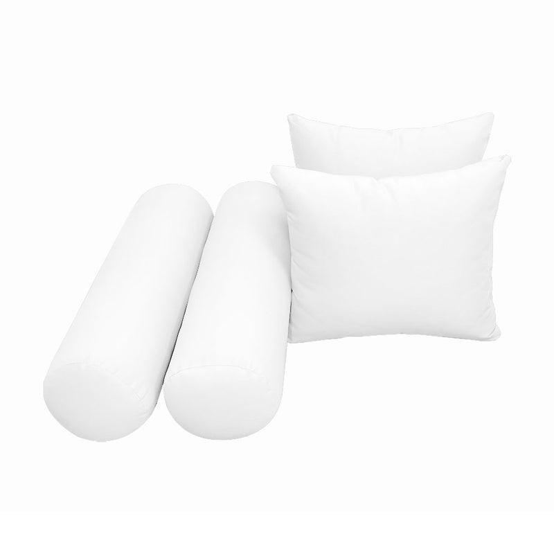 STYLE 4 QUEEN SIZE Outdoor Daybed Bolster Backrest Pillow Cushion |COVERS ONLY|