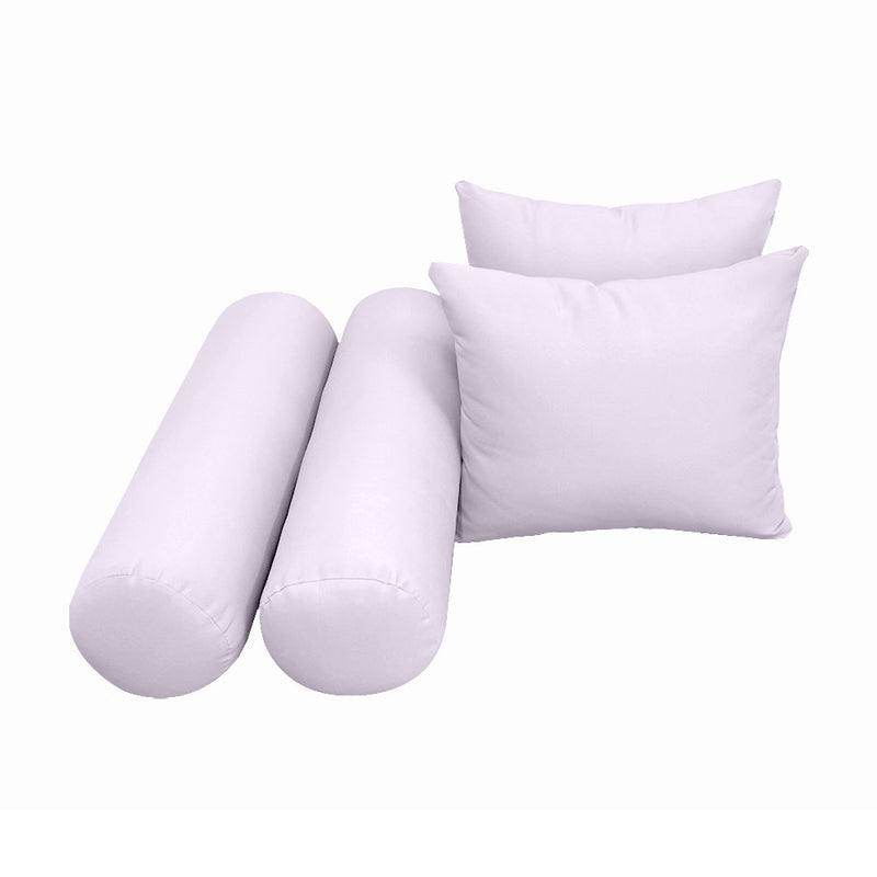 STYLE 4 QUEEN SIZE Outdoor Daybed Bolster Backrest Pillow Cushion |COVERS ONLY|