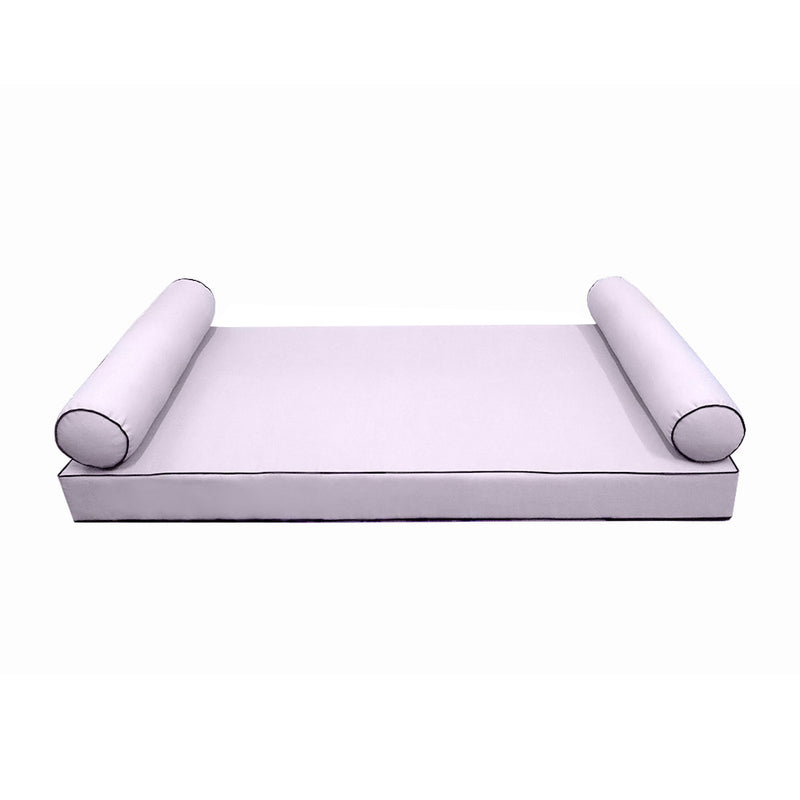 STYLE 5 - QUEEN SIZE Daybed Mattress Bolster Pillow Covers Inserts COMPLETE SET