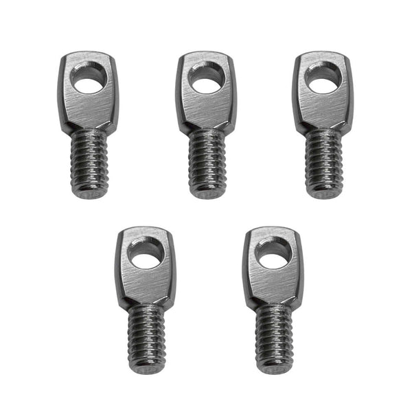 5 Pc 1-1/4'' Long,  5/16'' - 18 Thread Size Stainless Steel T316 Threaded Eye Tab Boat Marine