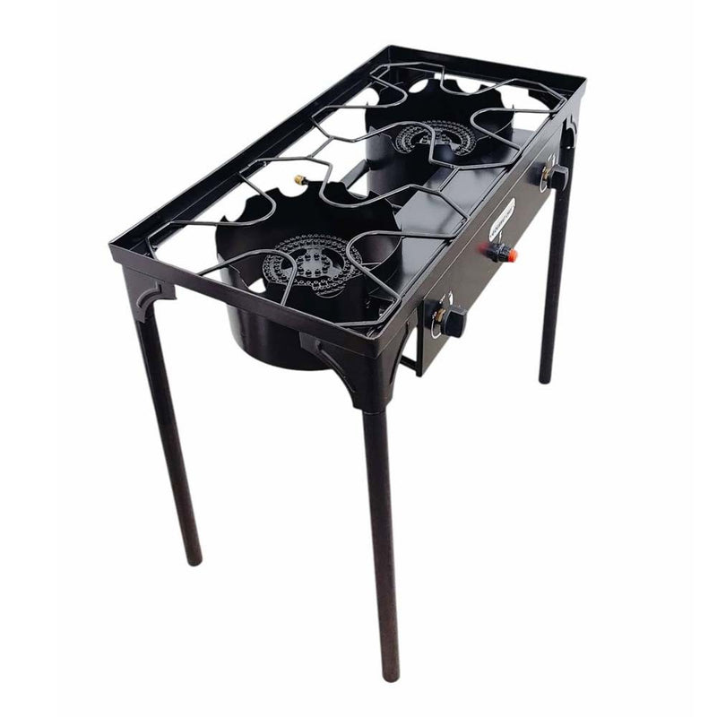 Auto Ignition Double Portable Propane High Pressure Camp Stove Burner