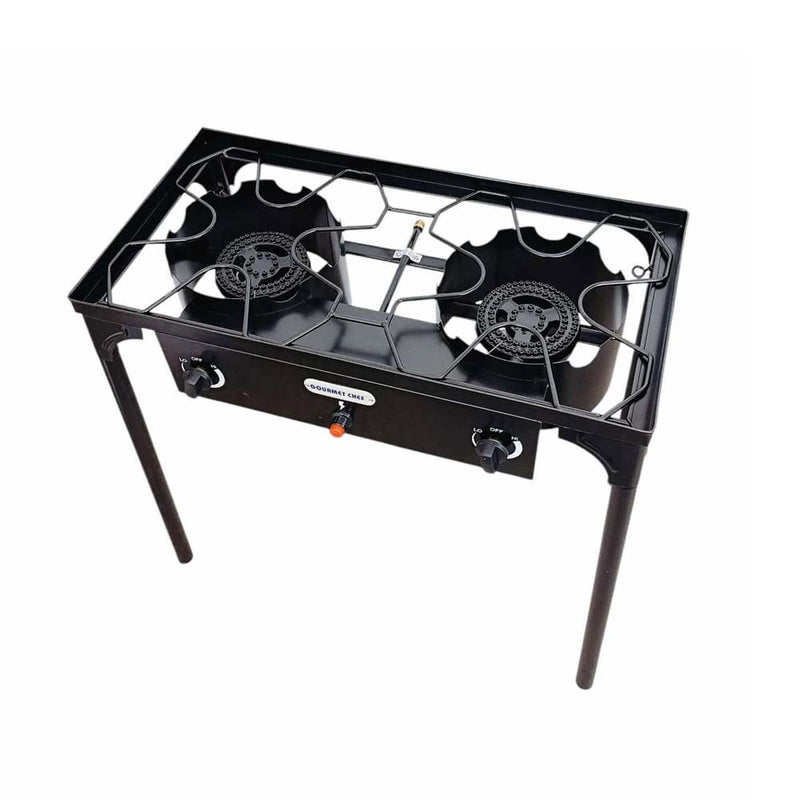 Auto Ignition Double Portable Propane High Pressure Camp Stove Burner