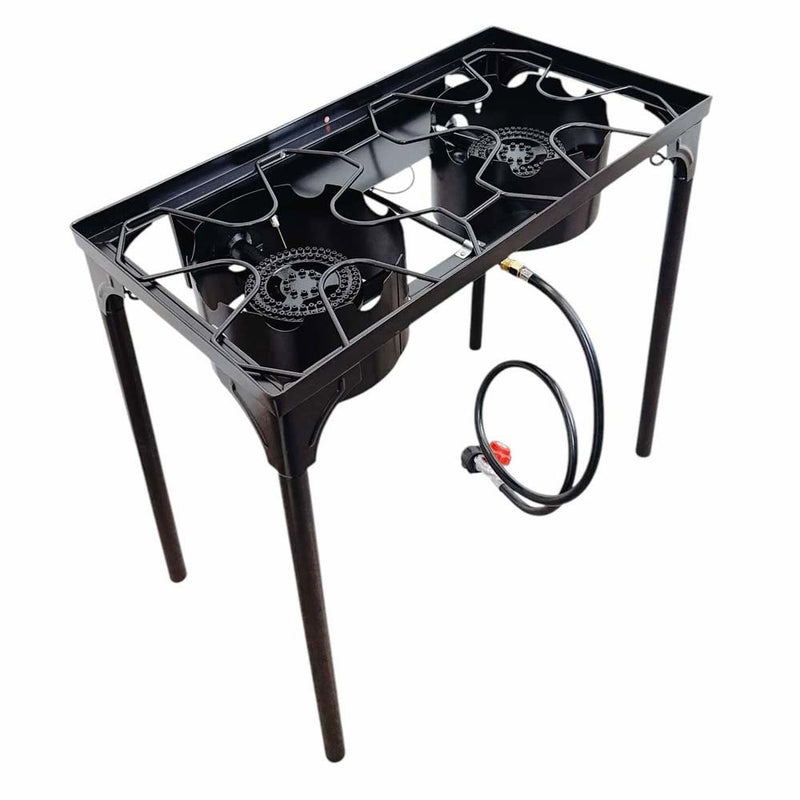 Auto Ignition Double Portable Propane High Pressure Camp Stove Burner