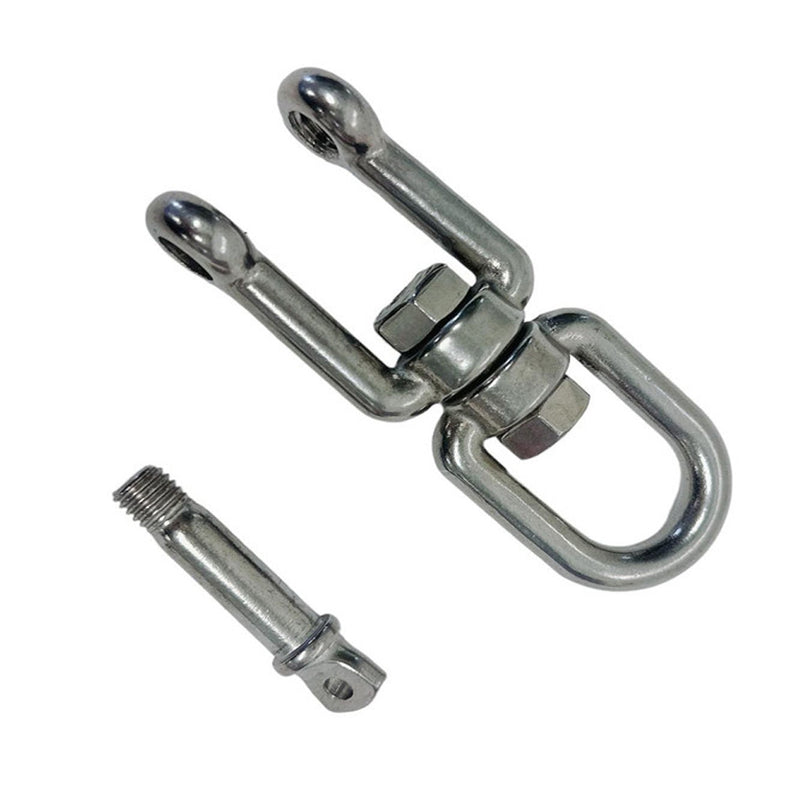 Stainless Steel 5/16" JAW EYE Swivel Marine Mooring SS-316 - 1100 lbs