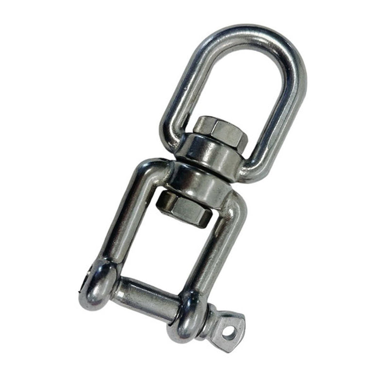 Stainless Steel 5/16" JAW EYE Swivel Marine Mooring SS-316 - 1100 lbs