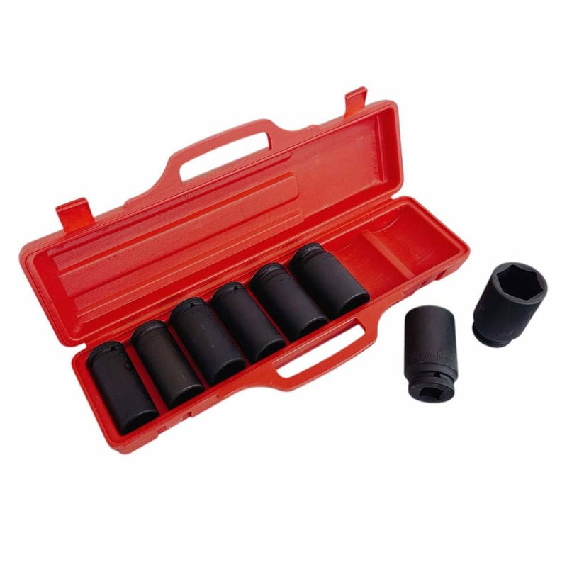 3/4" DR 8 PC Deep Impact Socket Truck Wheel Metric 26 - 38mm