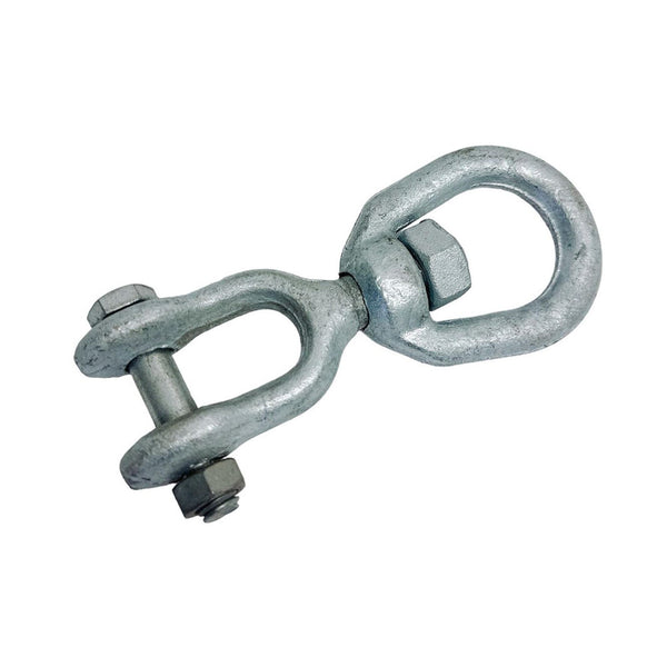 3/8" JAW EYE Swivel Marine Mooring Galvanized 2250 lbs